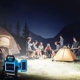 ▶ Lámpara de trabajo recargable, luz de trabajo recargable de 16500 mAh/50000 lm/3 modos de iluminación, luz de trabajo LED para emergencia al aire última intervensión,