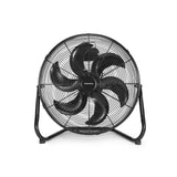 Circulador de Aire Metálico Industrial de Alta Velocidad | Piso y Pared | 5 Años de Garantía | 20 Pulgadas | 1490 RPM | Negro