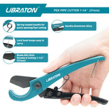 Cortador de tubos, Herramientas de corte de tubos para Mangueras y Plástico de PEX, delgado PVC, PPR Libraton Cortador PEX, 0-31mm Cortatubos PEX,