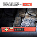 ▶ Aleación de aluminio digital Buscador de ángulo magnético Inclinómetro Medidor Medidor Transportador Nivel 4 x 90 °, nivel digital preciso, Nivel Espiritual