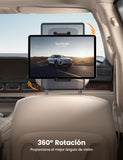 ▶ Soporte Tablet Automovil - [Pinza Plegable para Fundas Grosas] [360° Rotation] Porta Tablet para Auto, Base iPad Carro para Niños para iPad Pro, Air, Mini, 6.1-13" Devices