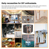 ▶ Dobladora de tubos de 180 grados para 1/4, 5/16 y 3/8 pulgadas, cobre y aluminio, acero inoxidable, color negro