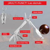 Uzelia Pulsera de Supervivencia Paracord, Pluma de Defensa Portátil, Kit de Supervivencia 10 en 1, Protección Personal con Linterna LED, Silbato