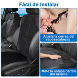▶ Protector de Asiento de Coche 2Pzs, Funda Protectora para Silla de Coche Infantil con Bolsa de Almacenamiento, Tela 600D Antideslizante Fácil de Limpiar Impermeable para SUV Sedán Automovil