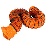 ▶ Ventilador de ventilador de 12 pulgadas, extractor industrial de alta velocidad de 2800 rpm, con conducto de PVC flexible de 10 m