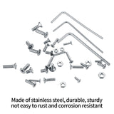 🔩 Tornillos de cabeza plana, tornillos de cabeza plana, de acero inoxidable, avellanados, cabeza hexagonal, tornillos de máquina con kit surtido de tuercas, tornillos de accionamiento Allen M2/M2,5/M3,