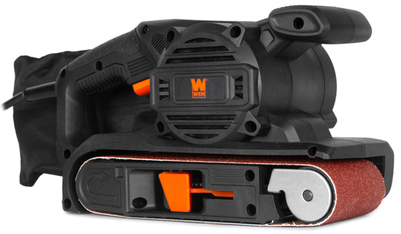 WEN - Lijadora de banda portátil portátil de 7,5 amperios de 3 x 21 pulgadas de velocidad variable (HB321V)