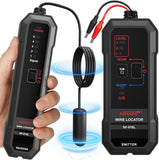 ▶ Buscador de tuberías y cables subterráneos, localizador de cables subterráneo para válvula de rociador enterrada de cercas de mascotas, probador de cables para localizar kit generador de tono de riego