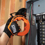 ▶ KLEIN TOOLS Guía jalacables de acero de 0.6 cm × 7.3 m, con diseño optimizado de la carcasa que reduce el esfuerzo de soltura Klein Tools