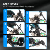 ▶ Herramientas de abocinamiento de línea de freno, juego de herramientas de abocinamiento de 45 y 37 grados, kit de herramientas de abocinamiento de doble burbuja para líneas de freno