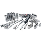 ▶ CRAFTSMAN Juego de herramientas mecánicas, SAE/métrico, unidad de 1/4 pulgadas, 83 piezas (CMMT12021)