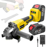 ▶ Esmeriladora Inalámbrica Angular  Motor sin escobillas Mingzhe 21V 125mm M14 Herramienta de molienda eléctrica Máquina de corte de litio multifuncional para cortar Pulido Azulejo de cerámica Madera Piedra Acero