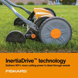 Cortacésped de Carrete de Empuje, StaySharp, autopropulsado, Manual, ecológico, cortacésped inalámbrico, Ancho de Corte de 17 Pulgadas