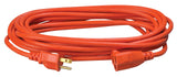 ▶ Cable de extensión para Exteriores - Potencia estándar para Equipos de césped y jardín, Chamarra de Vinilo Flexible, Color Naranja Brillante, Certificado por UL, clasificación SJTW