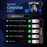 ▶ Herramientas profesionales de abocinamiento – Juego de herramientas de abocinamiento HVAC de alta resistencia con herramienta de abocinamiento de cobre para tubos de 1/4-3/4 pulgadas