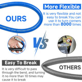 ▶ Limpieza de lavadora a presión, kit de chorro de alcantarillado para manguera de limpieza de drenaje de presión de trabajo NPT de 1/4 pulgadas, manguera de limpieza de drenaje