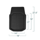 ▶ Tapetes de Cuero sintético para Coche, Resistentes, Rojo/Negro