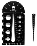 WEN ME210G Metric and Imperial Metal Thread Pitch Multi-Gauge with Carrying Case, Two Pack, Black