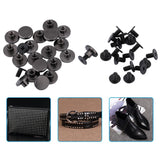 🔩 20 piezas Latón Cabeza plana Correa Correa Remaches Tornillo para zapatos Bolso Artesanía en cuero 5 mm 8 mm, Latón durable Rosca Tuerca plana Clavos Remaches Tornillos Herramientas (5 mm)