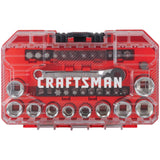 ▶ CRAFTSMAN Juego de llaves SAE y métrico 1/4 pulgadas Drive, 35 piezas (CMMT12005LZ)