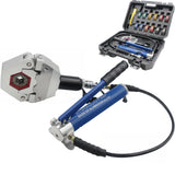 ▶ Herramienta de prensado hidráulica  de CA, kit manual de crimpado de manguera de CA, aire acondicionado de alta presión para accesorios de manguera de púas y abalorio, herramienta de reparación