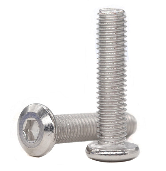 binifiMux 10 tornillos de cabeza Allen M8 x 40 mm con remache avellanado, tornillos de conexión para muebles, acero inoxidable 304