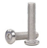 binifiMux 10 tornillos de cabeza Allen M8 x 40 mm con remache avellanado, tornillos de conexión para muebles, acero inoxidable 304