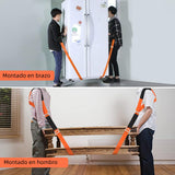▶ Correas Móviles, Correas de Elevación para Levantador de Muebles, Eslingas de Carga de Mover Muebles de Hombro para 2 Personas, Lifting Straps Carga 900 Libras