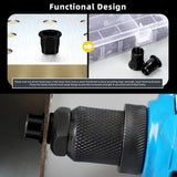 🔩 Mardatt - 250 piezas M3 M4 M5 M6 M8 M10 M12 tuercas de remache métricas de medio cuerpo hexagonal, rosca media hexagonal de acero al carbono chapado en zinc, tuerca de inserción roscada de cabeza