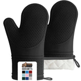 ▶ Gorilla Grip - Juego de Guantes de Horno de Silicona Antideslizante de Alta Calidad, Guantes de Horno Flexible, Resistentes al Calor, de Las charolas de Galletas