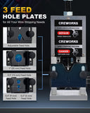 ▶ Pelacables Manual, Máquina Máquina Peladora de Cables de 0,06"-1", Herramienta Pelacables para Alambre de Desecho de 1,5-25 mm, Pelacables de 5 Canales para Taladro Eléctrico CREWORKS