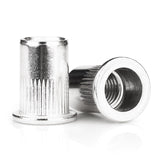 🔩 Vmuter - Tuerca de remache de 5/16"-18, 50 piezas de acero inoxidable 304 con cabeza plana