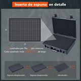 ▶ MALETIN DE HERRAMIENTAS /Maleta/Estuche/Case Impermeable con Espuma, Tamaño Interior 44x29x12 cm, Adecuado para laptop, electrónica y más