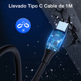 ▶ Cargador Auto Carga Rapida 38W, Cargador Carro Tipo C PD 20W y QC 3.0 18W con Cable USB C a USB C 3A Compatible con IP 14/13/12 Pro MAX XR Samsung Galaxy S23 S22 S21 Motorola Xiaomi