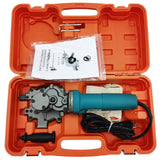 ▶ Cortador eléctrico de mano de barras de refuerzo de metal para corte en frío de 4 mm a 25 mm en 6 segundos, 110 V, máquina de corte en frío para cortar tubos de PVC de madera (con caja,