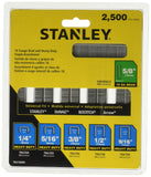 ▶ STANLEY Grapas y Clavillos para trabajo pesado 2500 piezas STANLEY