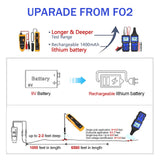 ▶ Buscador de tuberías y cables subterráneos probador de cables con batería recargable de 1500 mAh para líneas de voltaje de 12-400 V CC/CA, rastreador de cables para cables de pared, líneas eléctricas,