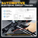 Probador de circuito eléctrico eléctrico abierto y corto para automóvil, para disyuntores, DC 6-42 V, Azul