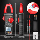 ▶ Multimetro Digital de Gancho,Pinza Voltimetro Amperimetro de 4000 Unidades con NCV y Pantalla Retroiluminada,Multímetro de AC/DC, Capacitancia,Resistencia, Diodos,Continuidad, Pruebas Live Wire