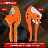 ▶ Cortador de tubos y tubos para corte de diámetro exterior PEX, PVC y PPR mangueras de plástico y tuberías de plomería de hasta 1-5/8 pulgadas, cortador de tuberías-42 mm, 1-5/8 pulgadas.