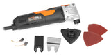 WEN - Kit multiherramienta oscilante, velocidad variable de 3.5 A con accesorios y estuche de transporte (MT3537)