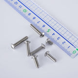 Cicidorai Tornillos de cabeza de botón M5-0,8 x 12 mm, acero inoxidable 304 18-8, llave Allen, roscas de máquina completa, cantidad de 50