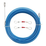 ▶ Guia jalacables de alambre eléctrico de 30 m, 100 pies, dispositivo de guía de alambre de pared de acero inoxidable, cable de alambre de acero inoxidable