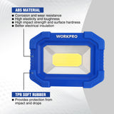 Luz LED de trabajo, recargable magnética, con soporte, portátil, impermeable, luz de inundación COB de 2000 lm, para camping, pesca, reparación de automóviles, iluminación en el lugar de trabajo, senderismo, 4 modos, paquete de 2