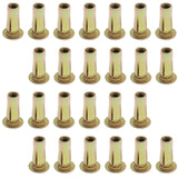 Qjaiune - 25 piezas de tuercas de remache multiagarre preatornilladas, tuercas de remache M8 de alta resistencia, tuercas de remache ranuradas de cabeza plana, tuercas de remache de acero al carbono