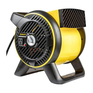 Ventilador de piso portátil de 3 velocidades con salida y cabezal giratorio para refrigeración en el hogar y cochera, secado y circulación de aire