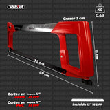 ▶ Sierra de 12" con Segueta Ajustable a 45° y 90°