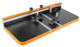 WEN DPA2513 - Mesa de prensa de taladro de 24 x 12 pulgadas con una valla ajustable y bloque de parada