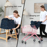 ▶ Fundas de asiento de coche para bebés – Funda multiusos para lactancia materna, cubierta de toldo para asiento de coche, fundas para carriola infantil para niños y niñas (espacio azul marino)