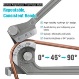 ▶ Dobladora de tubos, 3 en 1, 1/4", 5/16", 3/8", para tubos de cobre, latón, aluminio y acero fino